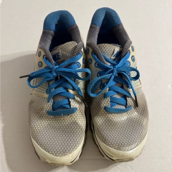 Nike Air Max Flywire White Blue Gray Running Shoe Women’s 6.5 - Picture 7 of 7